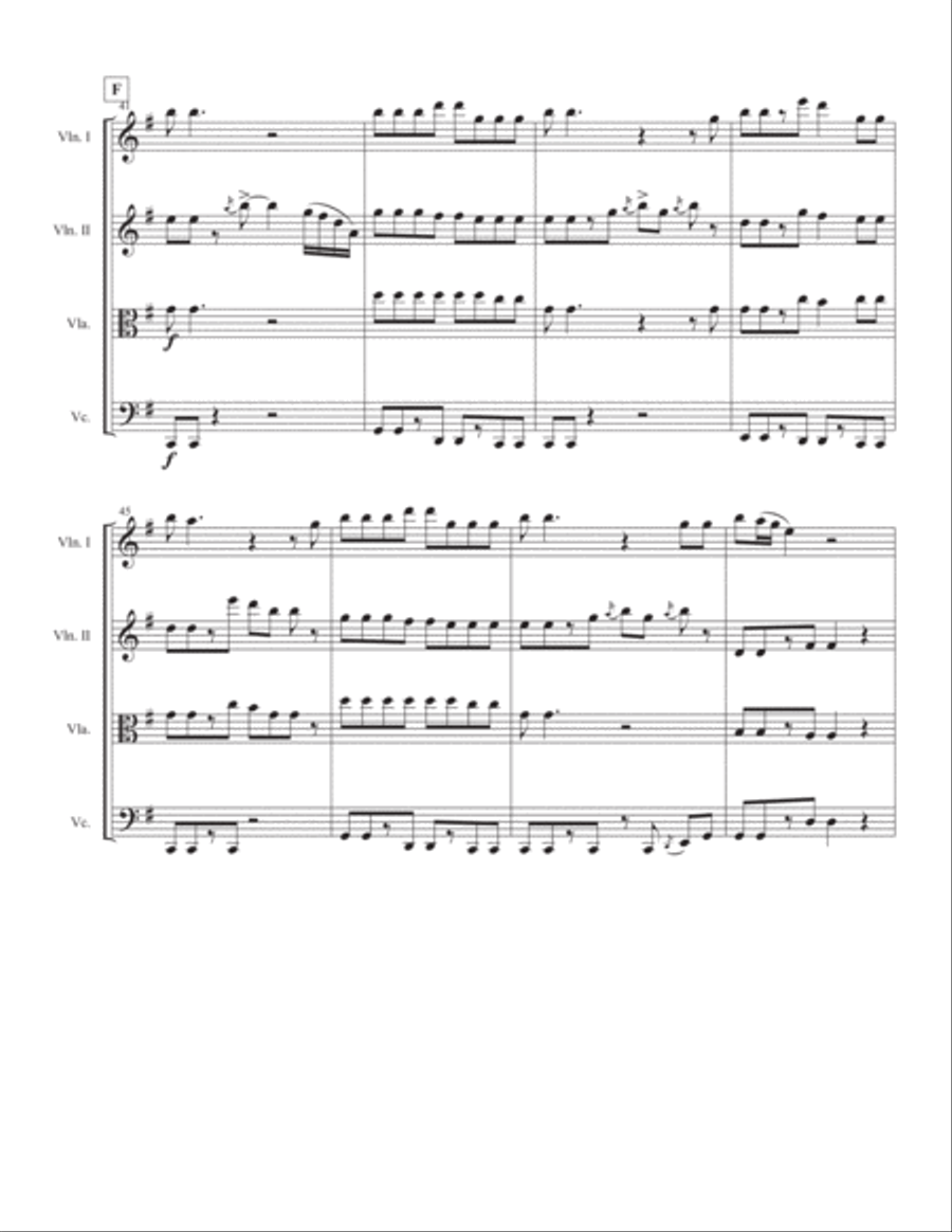 The Middle The Middle String Quartet scores gallery preview page 6