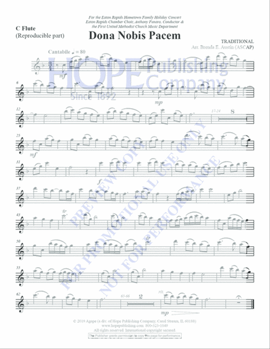 Dona Nobis Pacem Teacher Editions scores gallery preview page 11