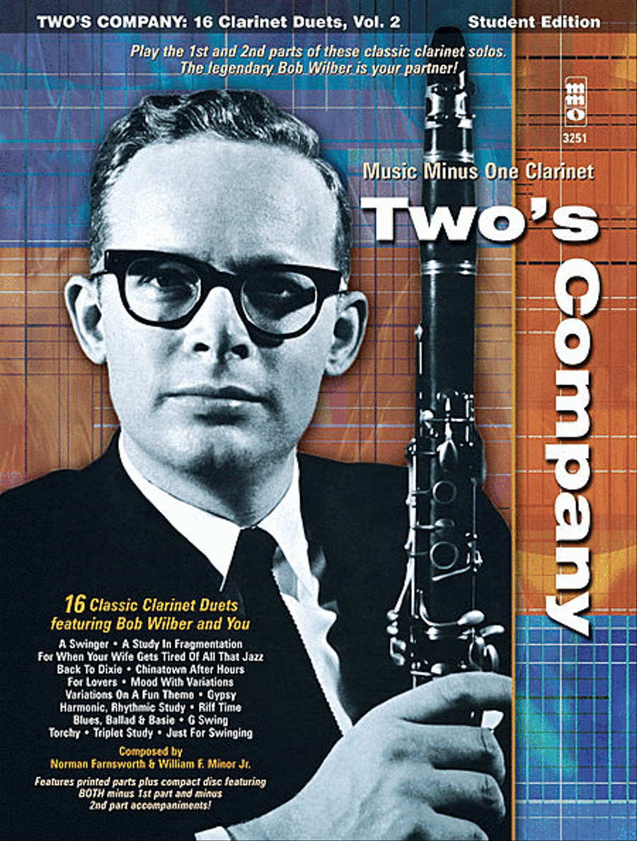 Bob Wilbur - Two's Company: 16 Clarinet Duets Clarinet Duet scores gallery preview page 1