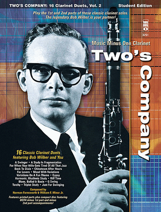 Book cover for Bob Wilbur - Two's Company: 16 Clarinet Duets