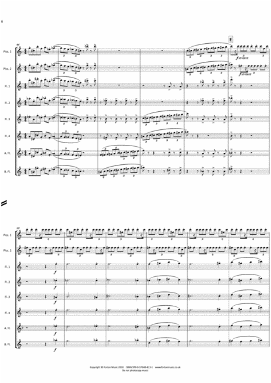 The Planets Re-Imagined Flute scores gallery preview page 6