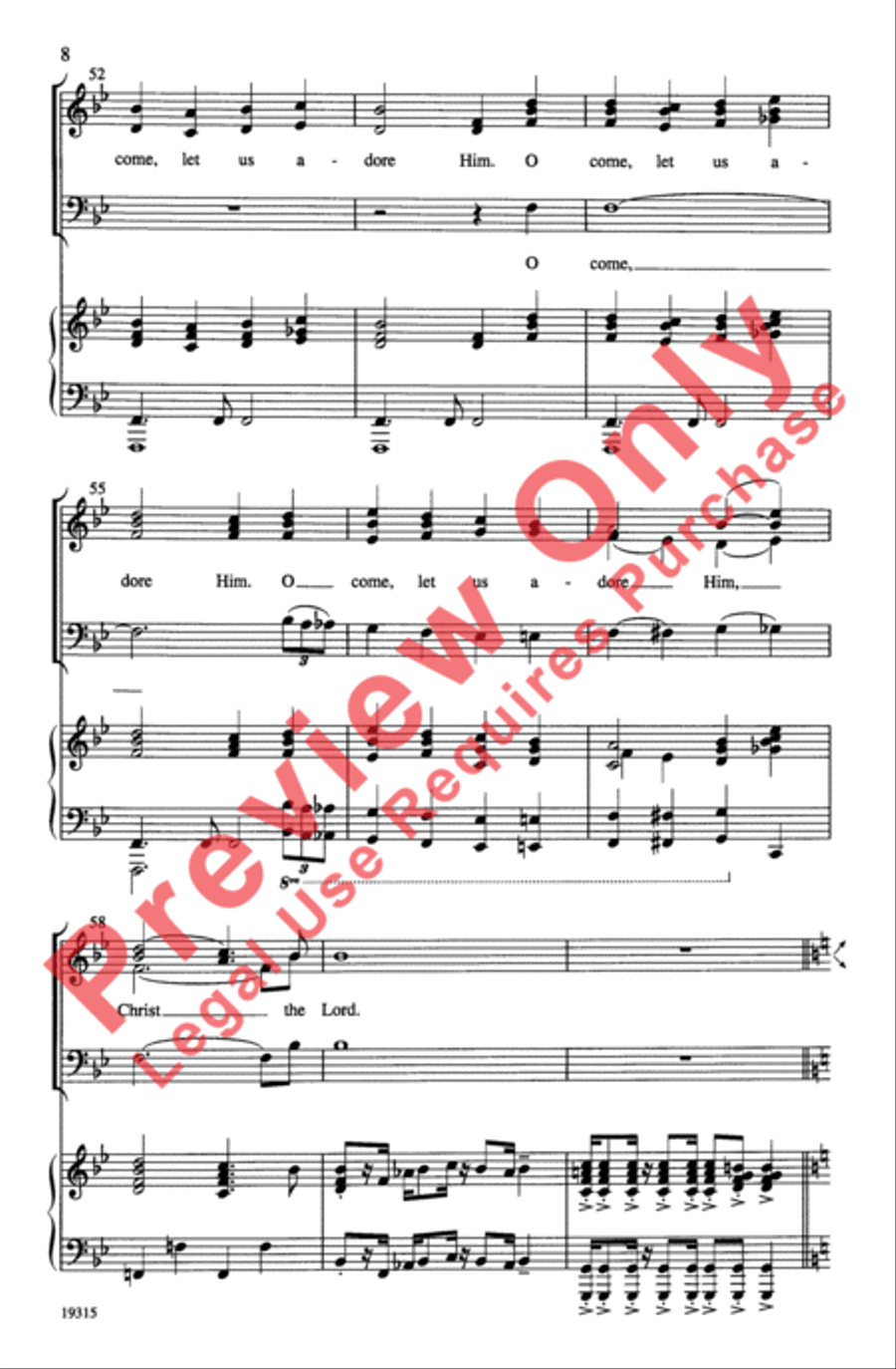 Joy: A Medley of Carols Joy: A Medley of Carols 3-Part scores gallery preview page 8