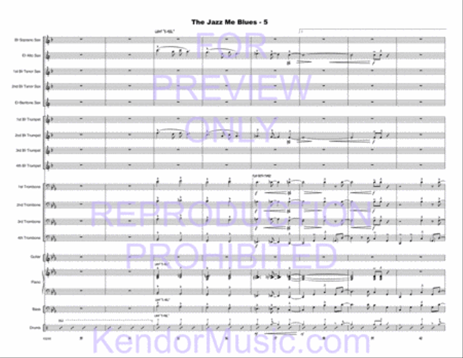 Jazz Me Blues, The Jazz Me Blues, The Choir scores gallery preview page 6
