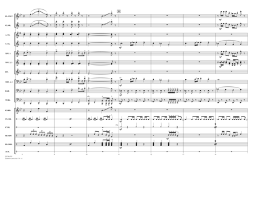 Stadium Jams Vol. 14 (Super Heroes) - Conductor Score (Full Score) Marching Band scores gallery preview page 6