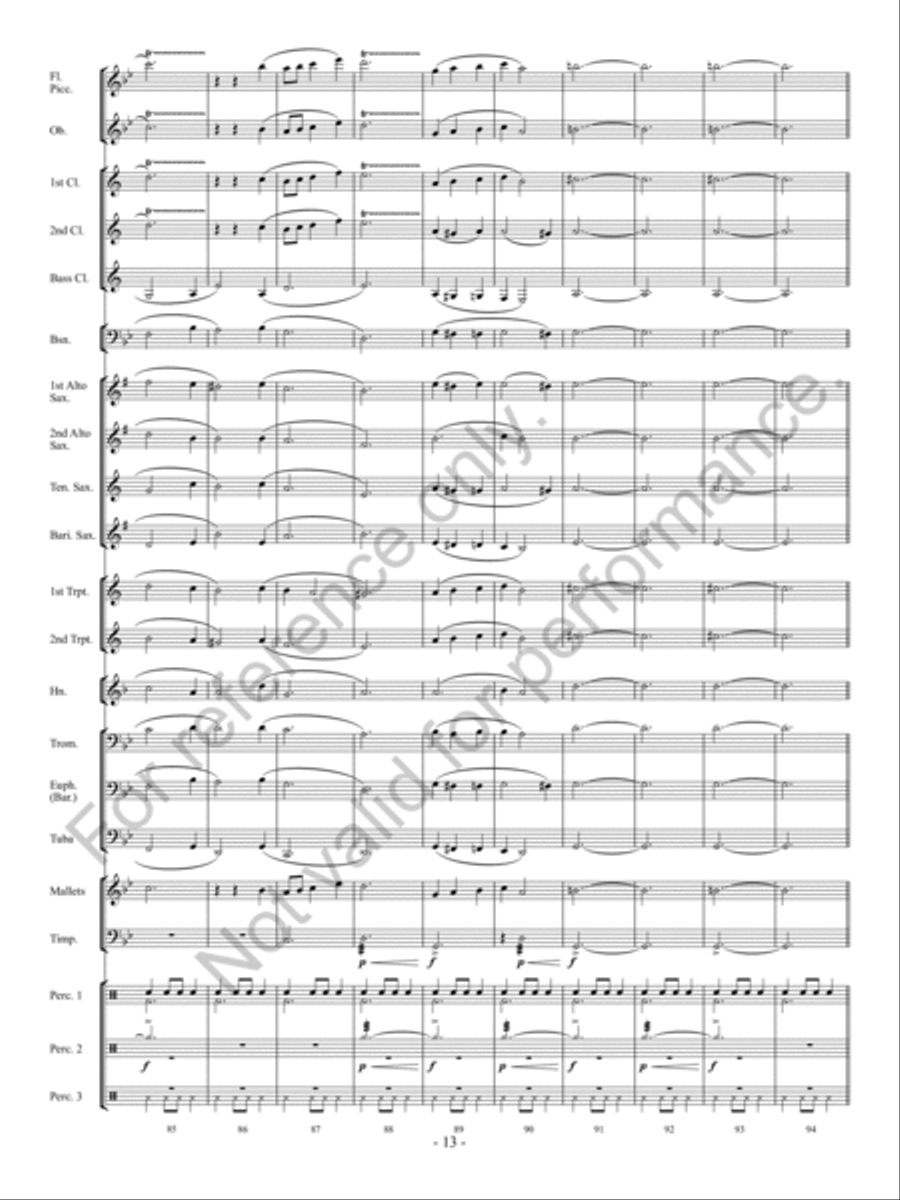 Christmas Long Ago Concert Band scores gallery preview page 14