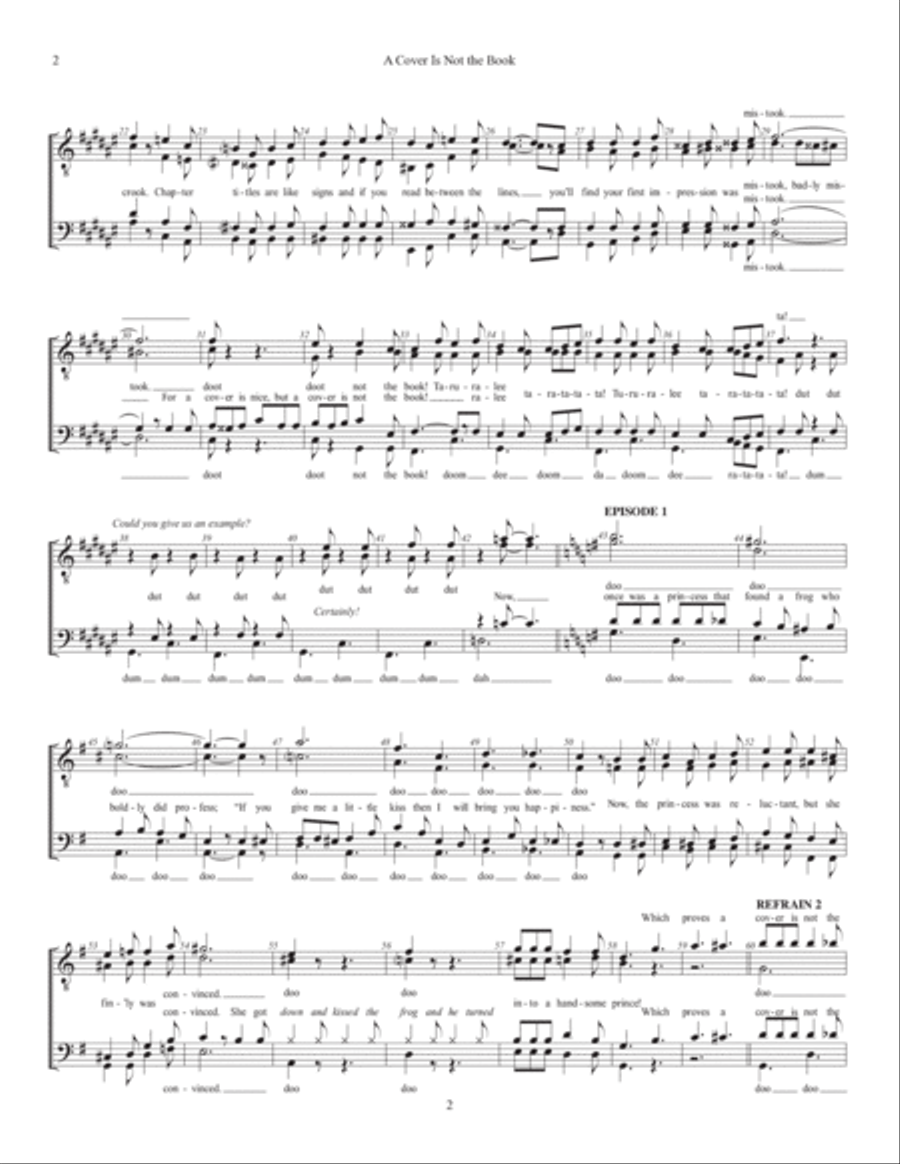 A Cover Is Not The Book A Cover Is Not The Book A Cappella scores gallery preview page 2
