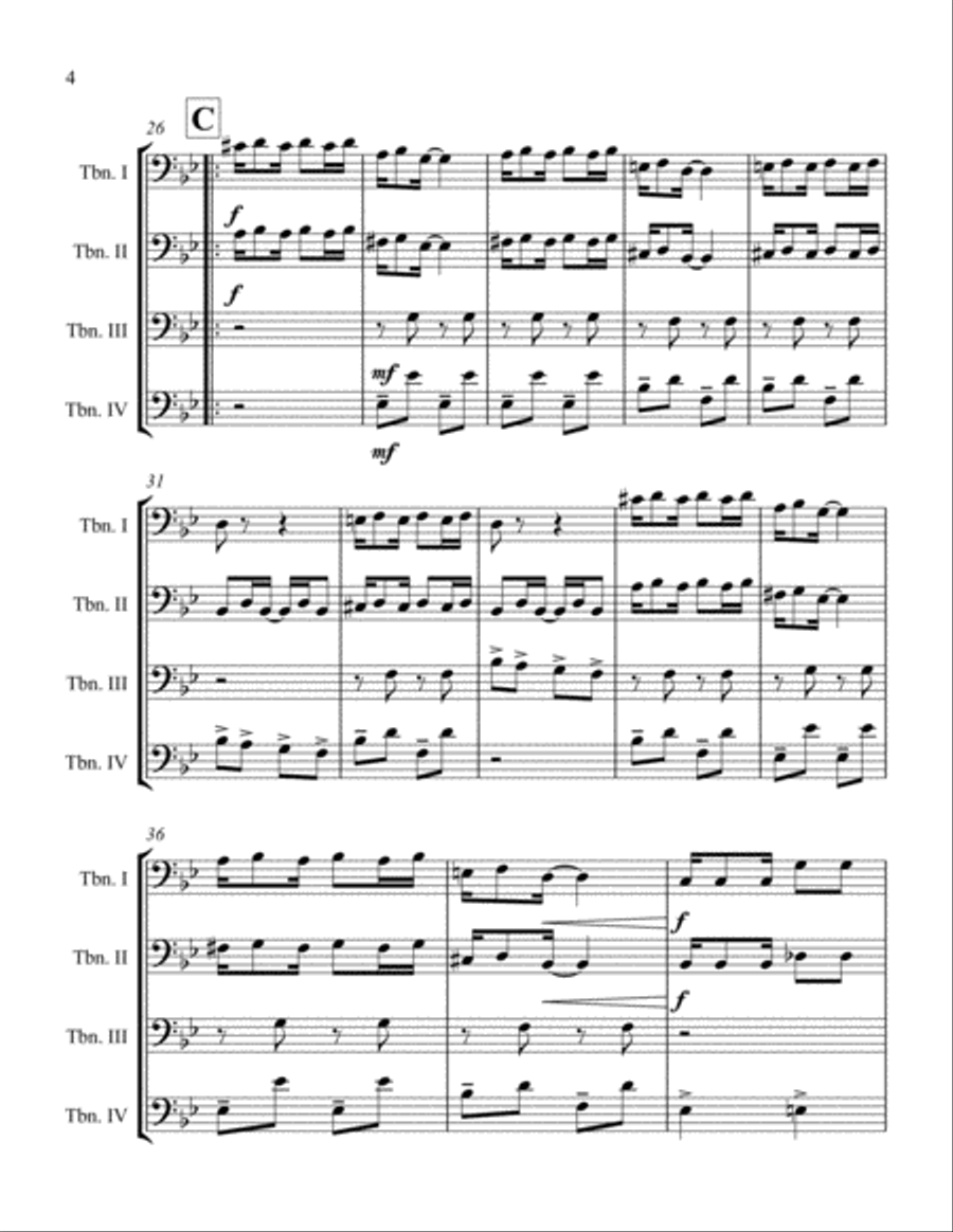Original Rags Original Rags Woodwind Quartet scores gallery preview page 4