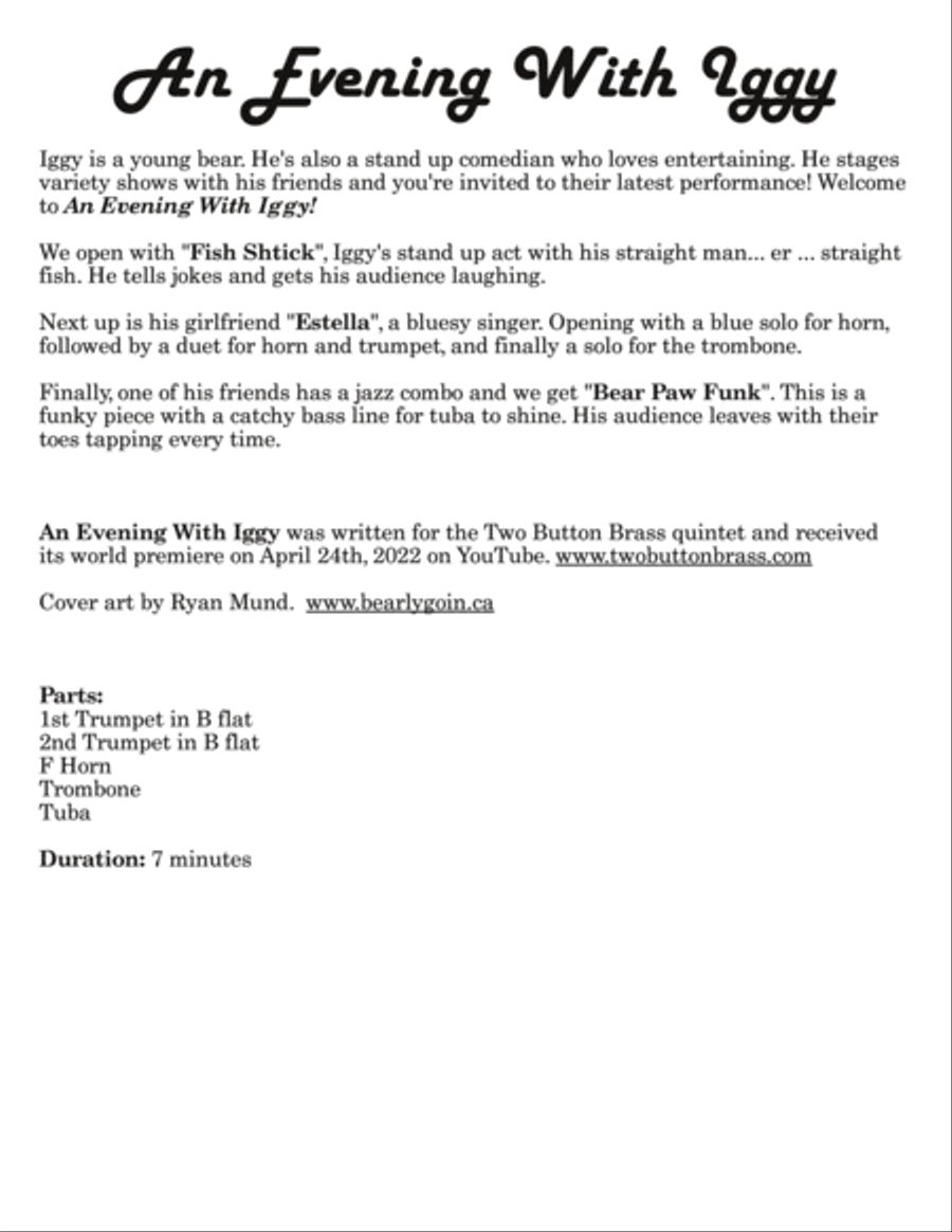 An Evening With Iggy Brass Ensemble scores gallery preview page 2