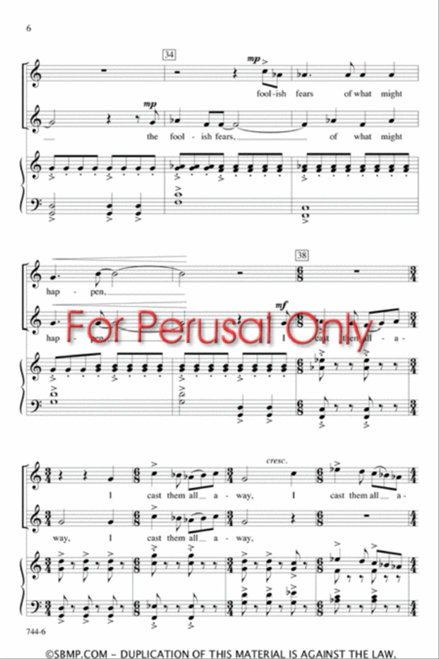 Out in the Fields - SA Octavo SA scores gallery preview page 5