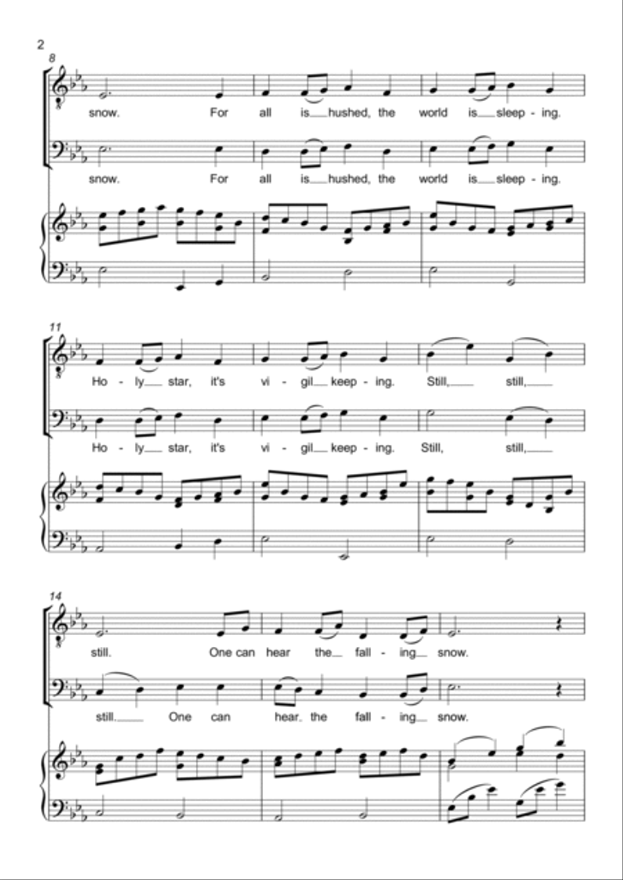Still, still, still (Still still still) - Two part choir - TB - Lower Voices TB scores gallery preview page 2