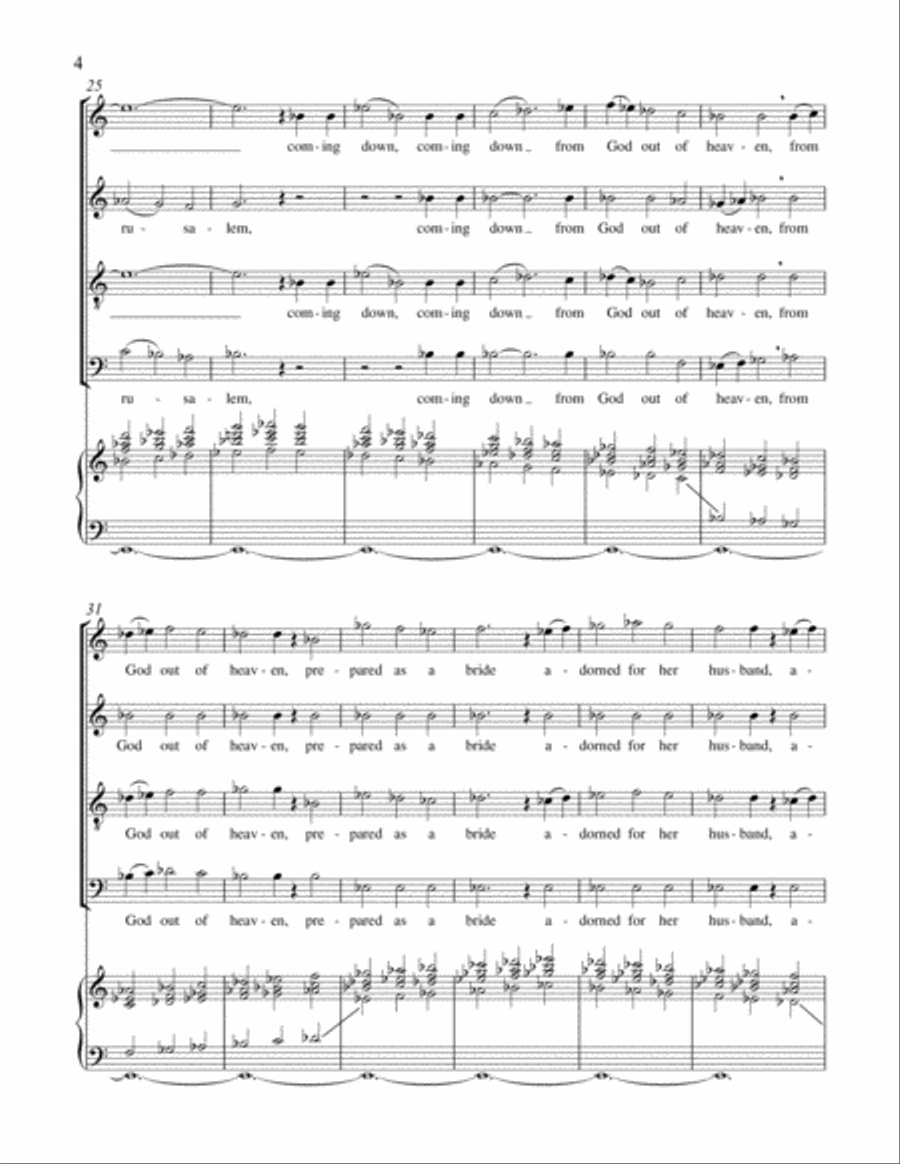 And I saw a new heaven SSATB scores gallery preview page 4