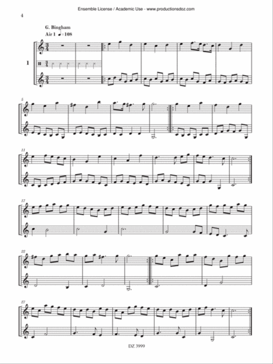 100 pièces baroque Classical Guitar scores gallery preview page 4