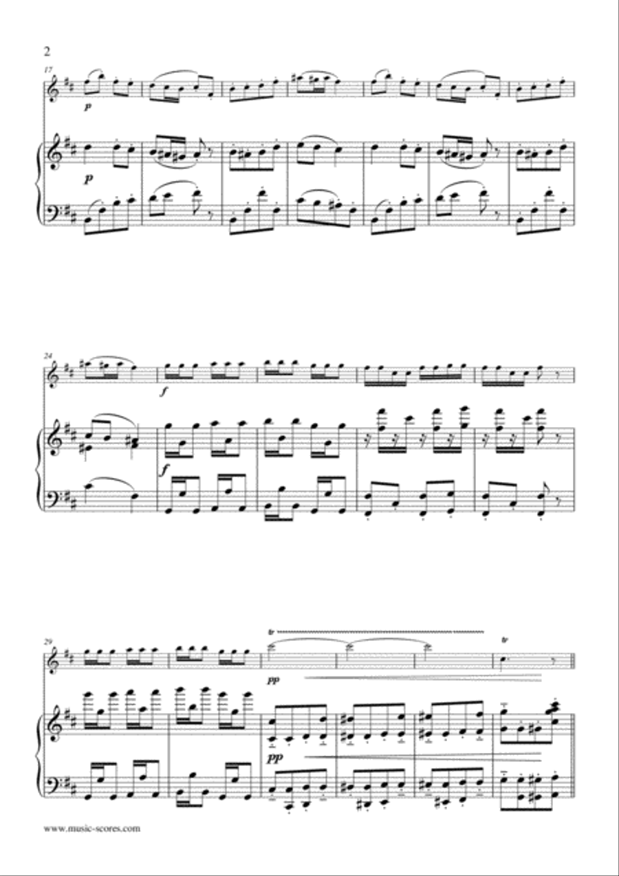 Soldiers Chorus from Carmen - Flute and Piano Choir scores gallery preview page 2