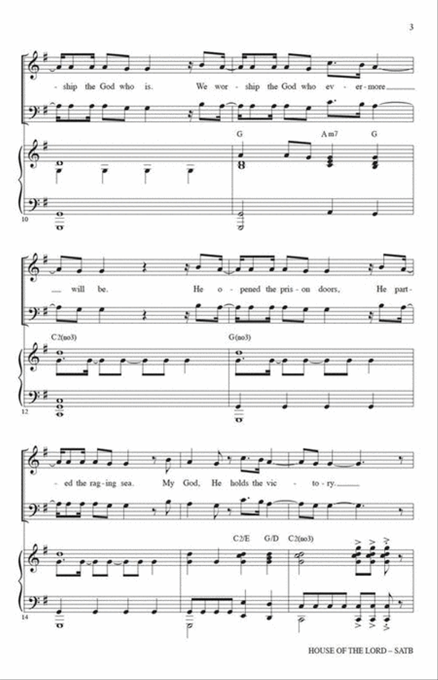 House of the Lord 4-Part scores gallery preview page 4