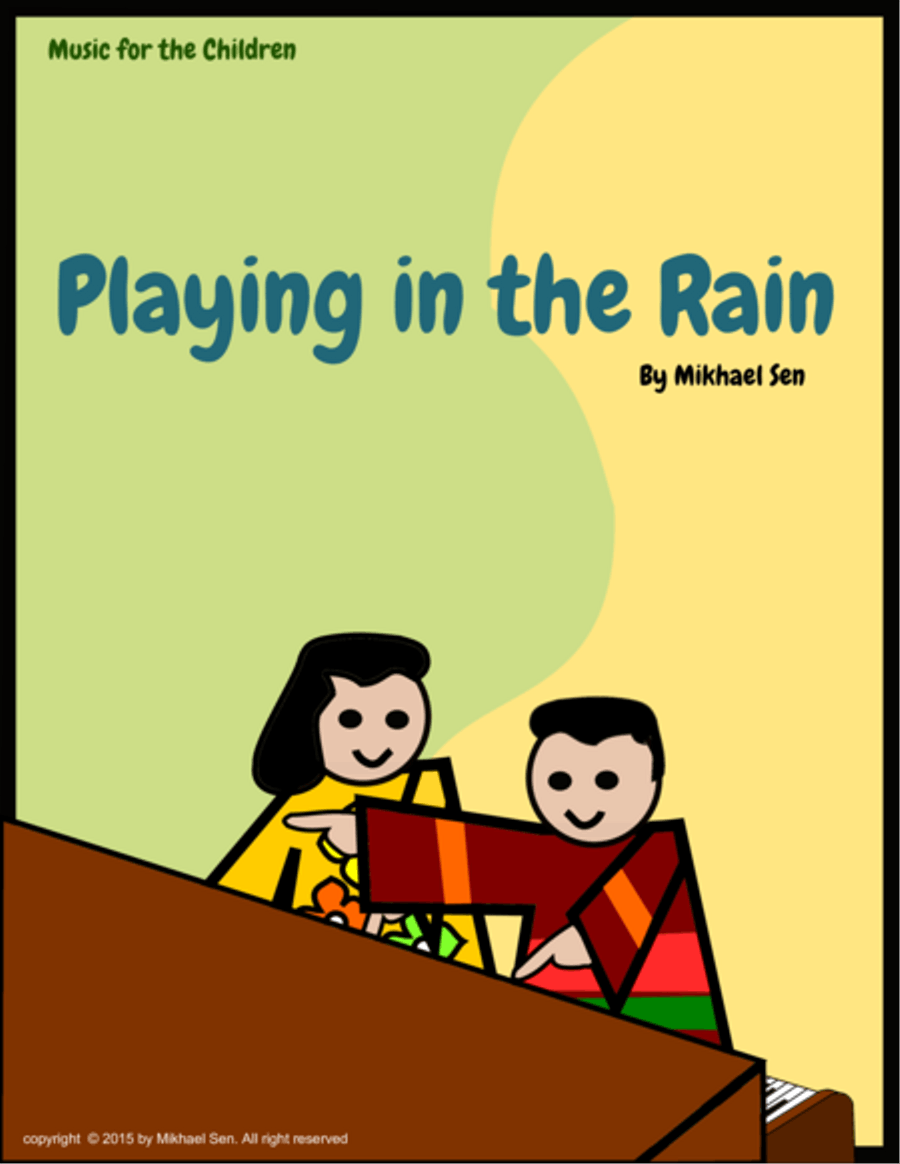 Playing In The Rain Piano Solo scores gallery preview page 1