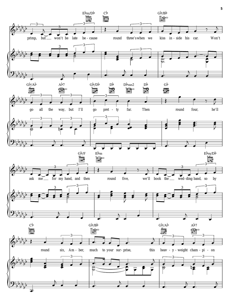 I Can Hear The Bells Piano, Vocal, Guitar scores gallery preview page 5