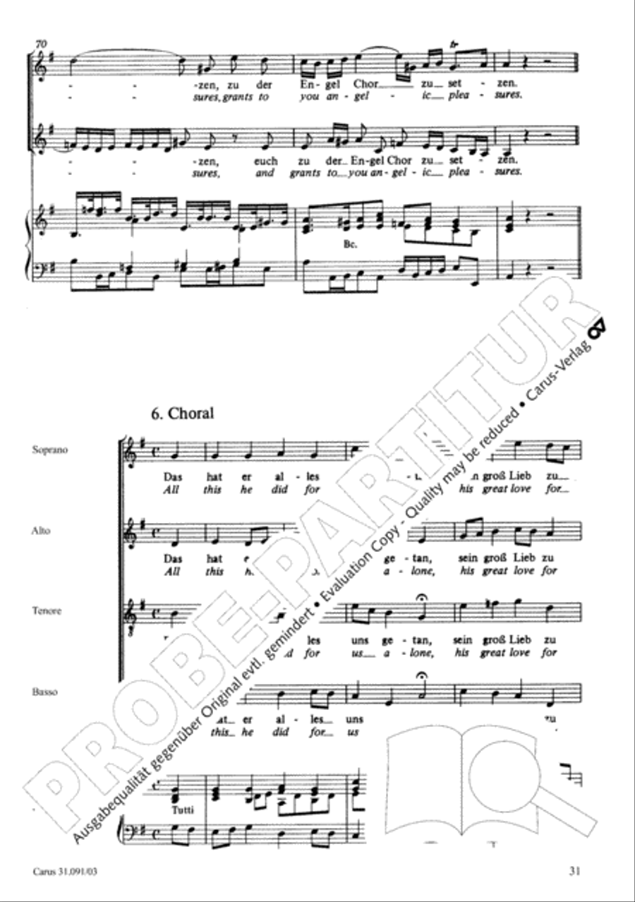 All praise to you, Lord Jesus Christ (Gelobet seist du, Jesu Christ) 4-Part scores gallery preview page 32