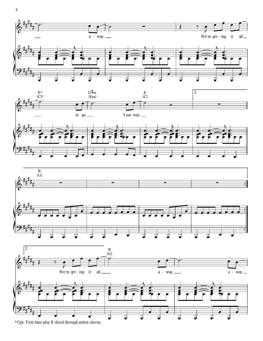 Go Go Piano, Vocal, Guitar scores gallery preview page 4