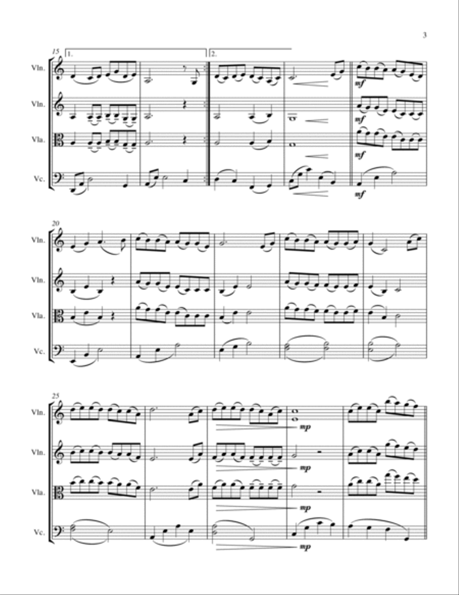 Colors Of The Wind String Trio scores gallery preview page 5