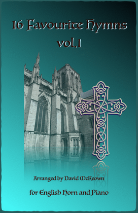Book cover for 16 Favourite Hymns Vol.1 for English Horn and Piano