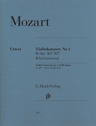 Book cover for Concerto No. 1 in B Flat Major K207