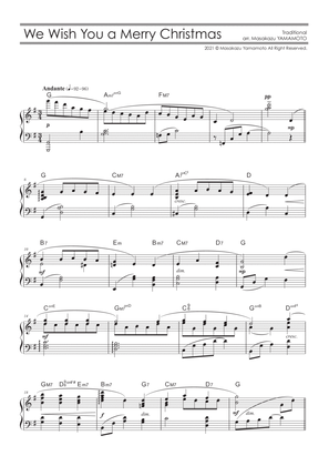 We Wish You a Merry Christmas [Piano solo / intermediate]