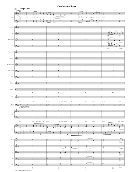 The Christmas Song (Chestnuts Roasting On An Open Fire) - Conductor Score (Full Score)