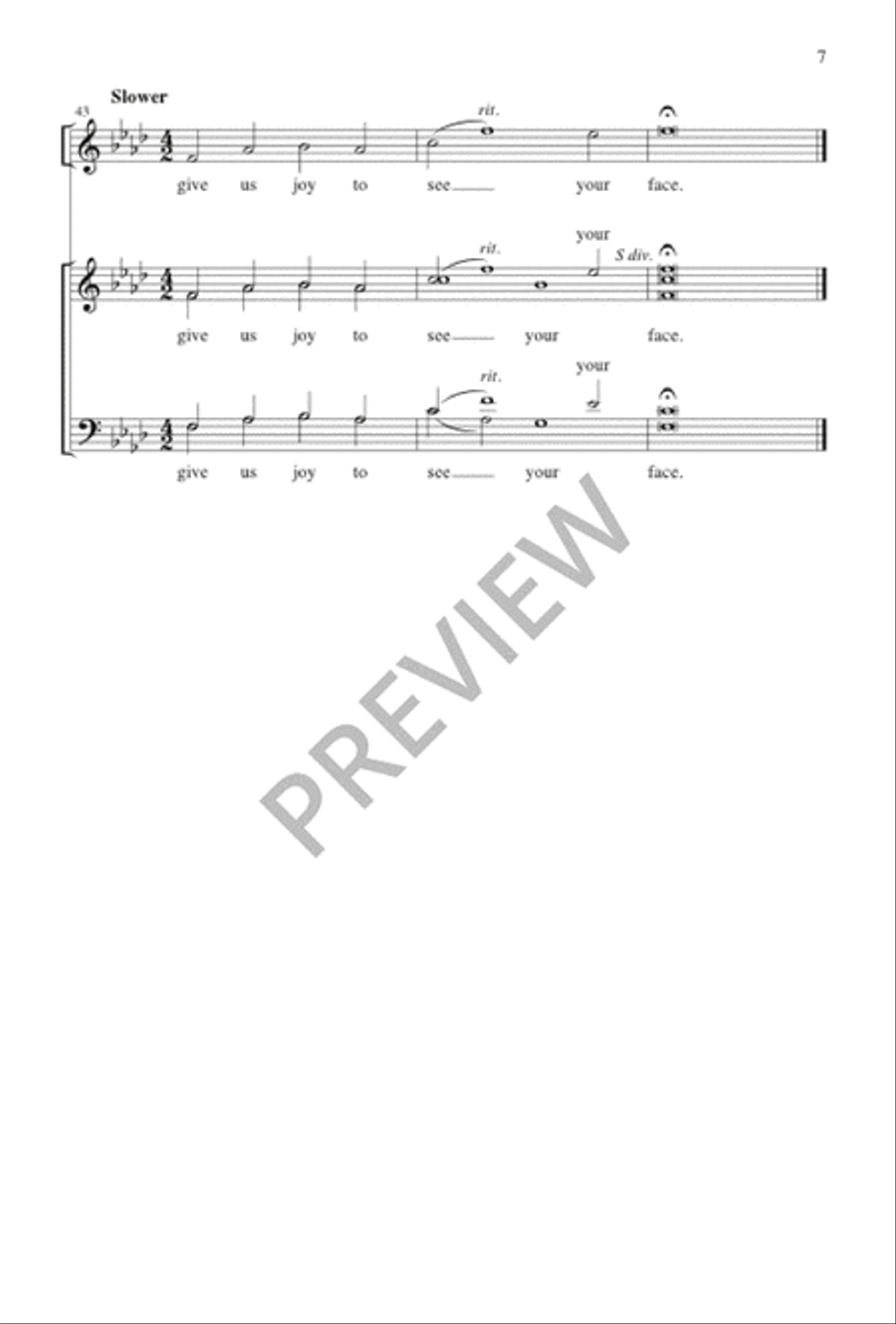 The Glory of These Forty Days 4-Part scores gallery preview page 7