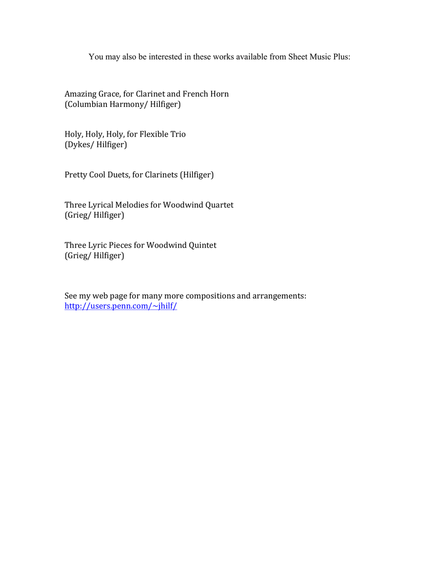 Three Christmas Duos for Clarinet and Bassoon Woodwind Duet scores gallery preview page 2