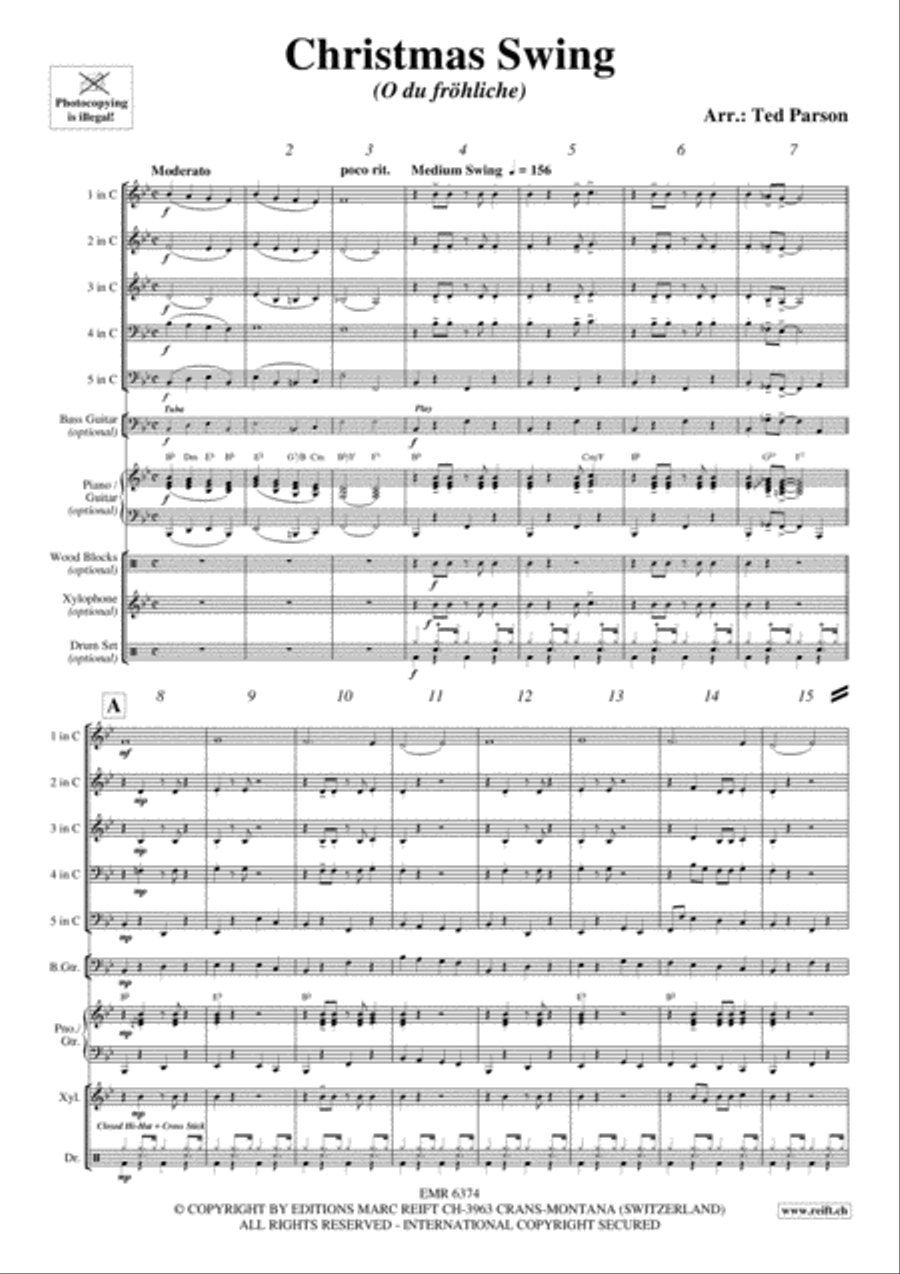 Christmas Swing Christmas Swing Brass Band scores gallery preview page 4