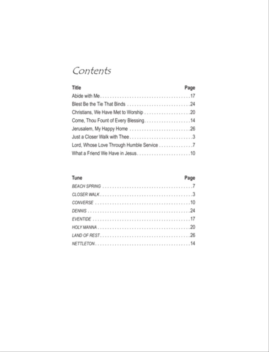 Just a Closer Walk Piano Solo scores gallery preview page 2
