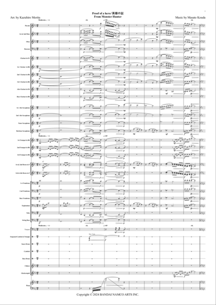 Proof Of A Hero Concert Band scores gallery preview page 3