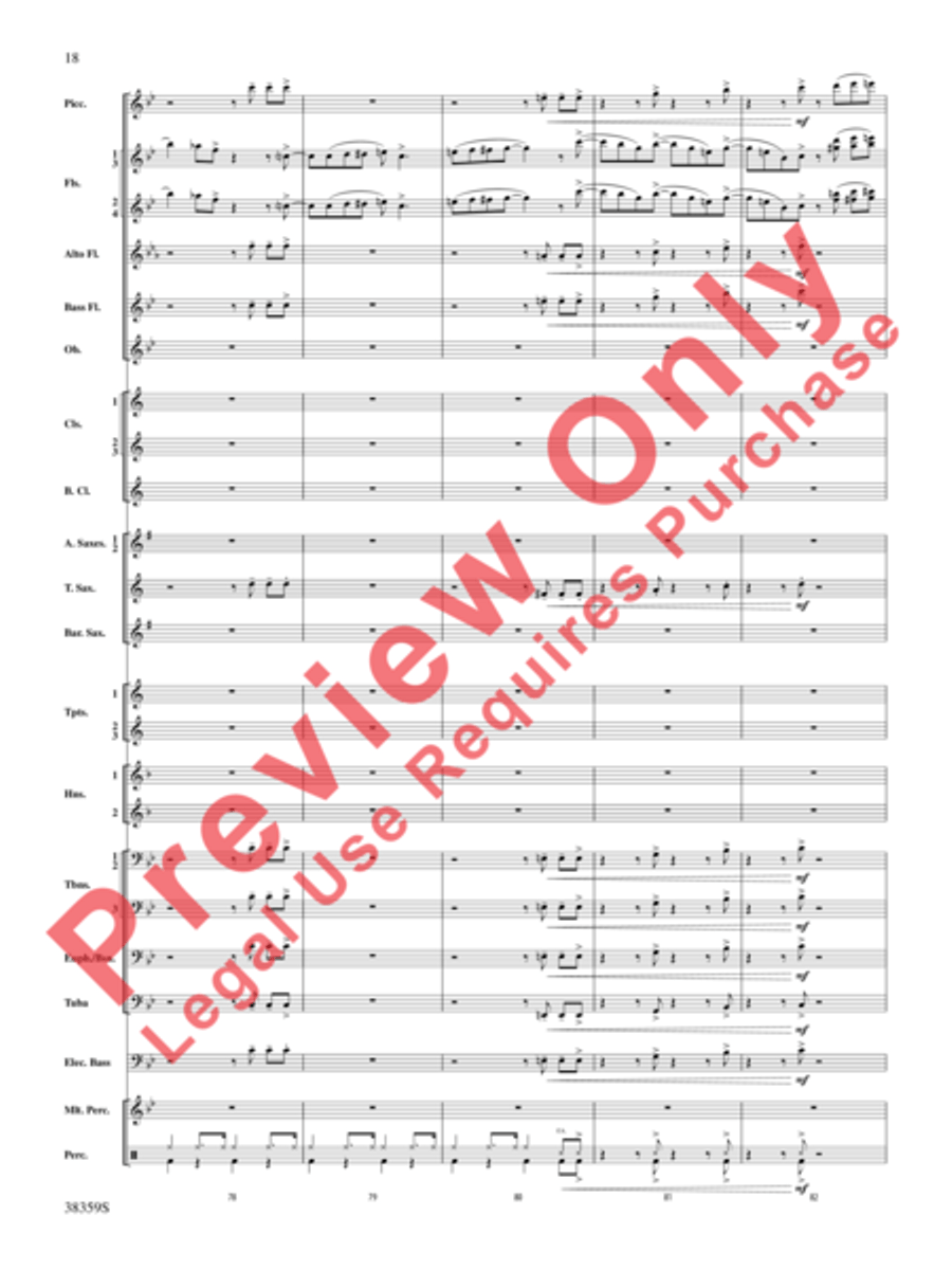 Those Fabulous Flutes Concert Band scores gallery preview page 19