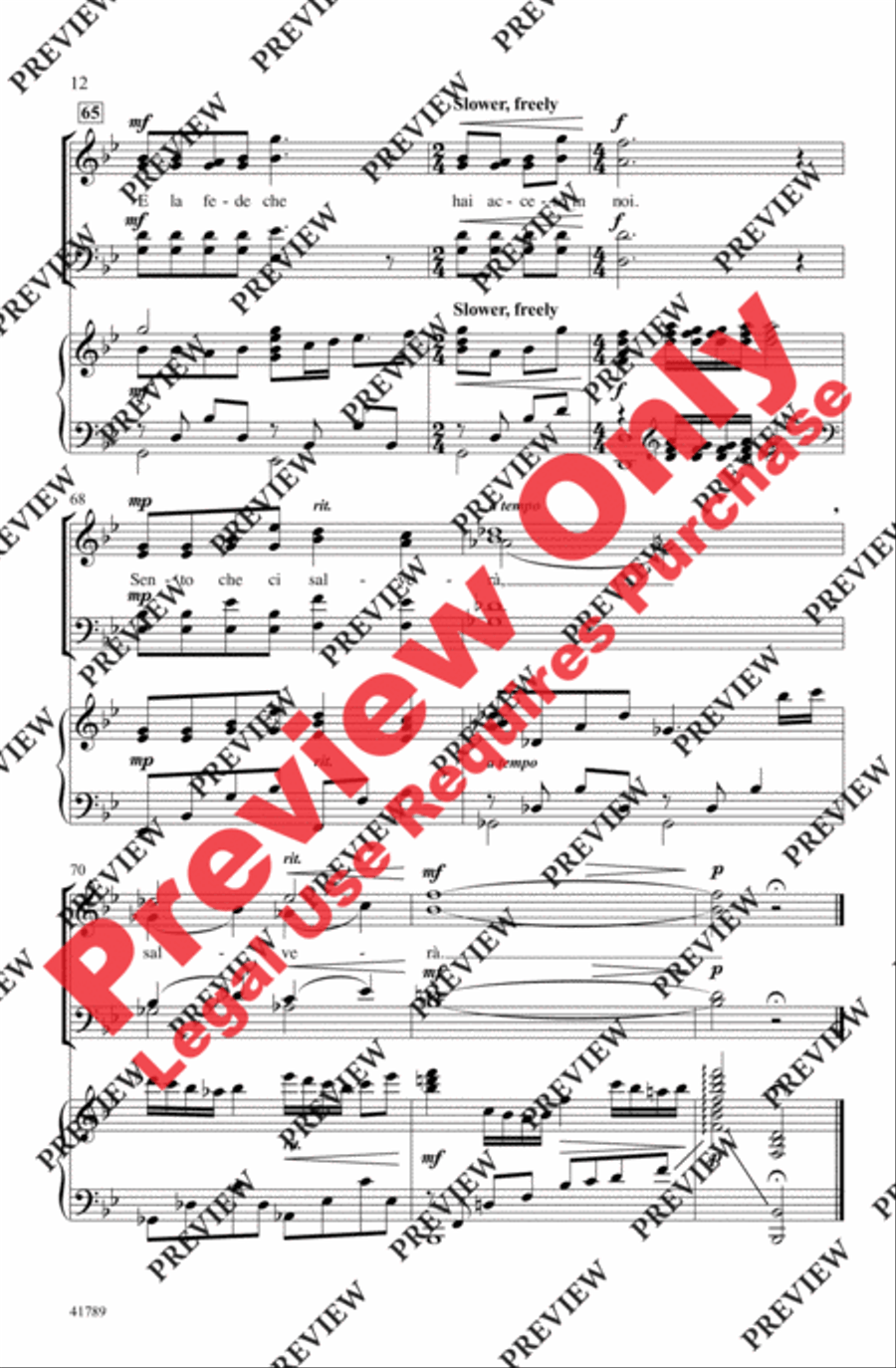 The Prayer 4-Part scores gallery preview page 12