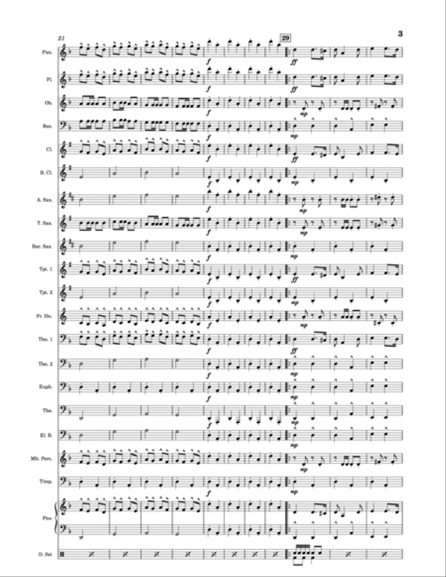 Soviet March Soviet March Concert Band scores gallery preview page 3