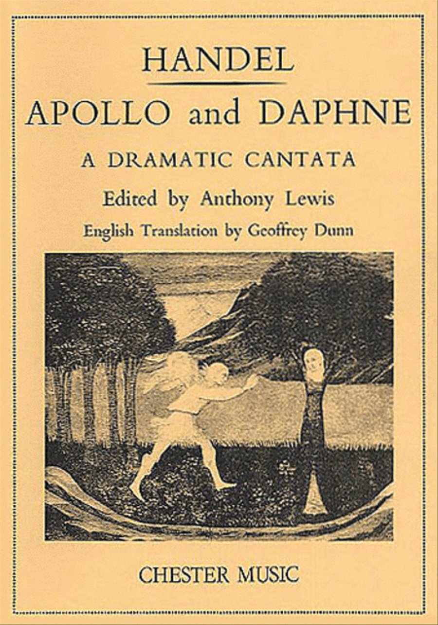 Apollo and Daphne by George Frideric Handel Choir - Sheet Music