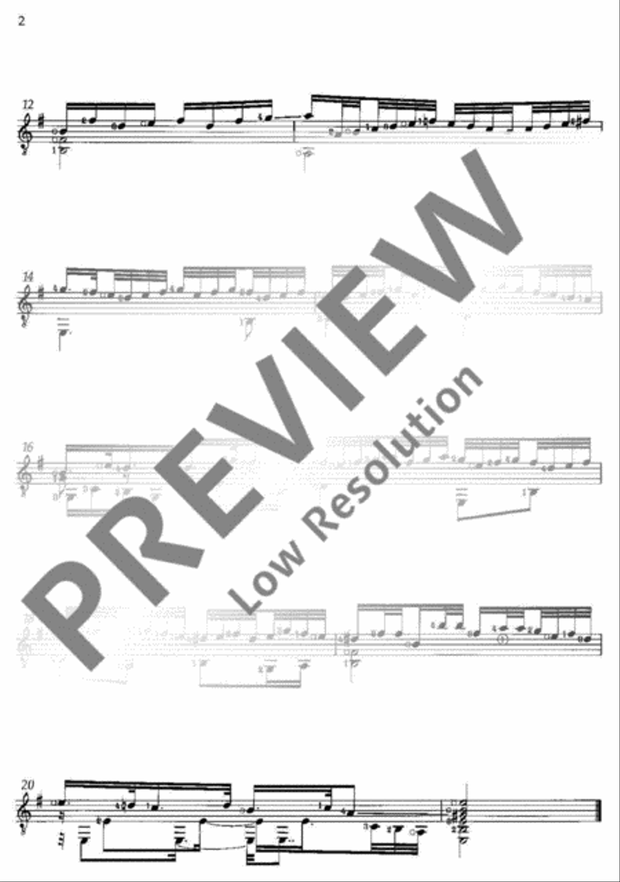 Anthology of Selected Pieces Classical Guitar scores gallery preview page 7