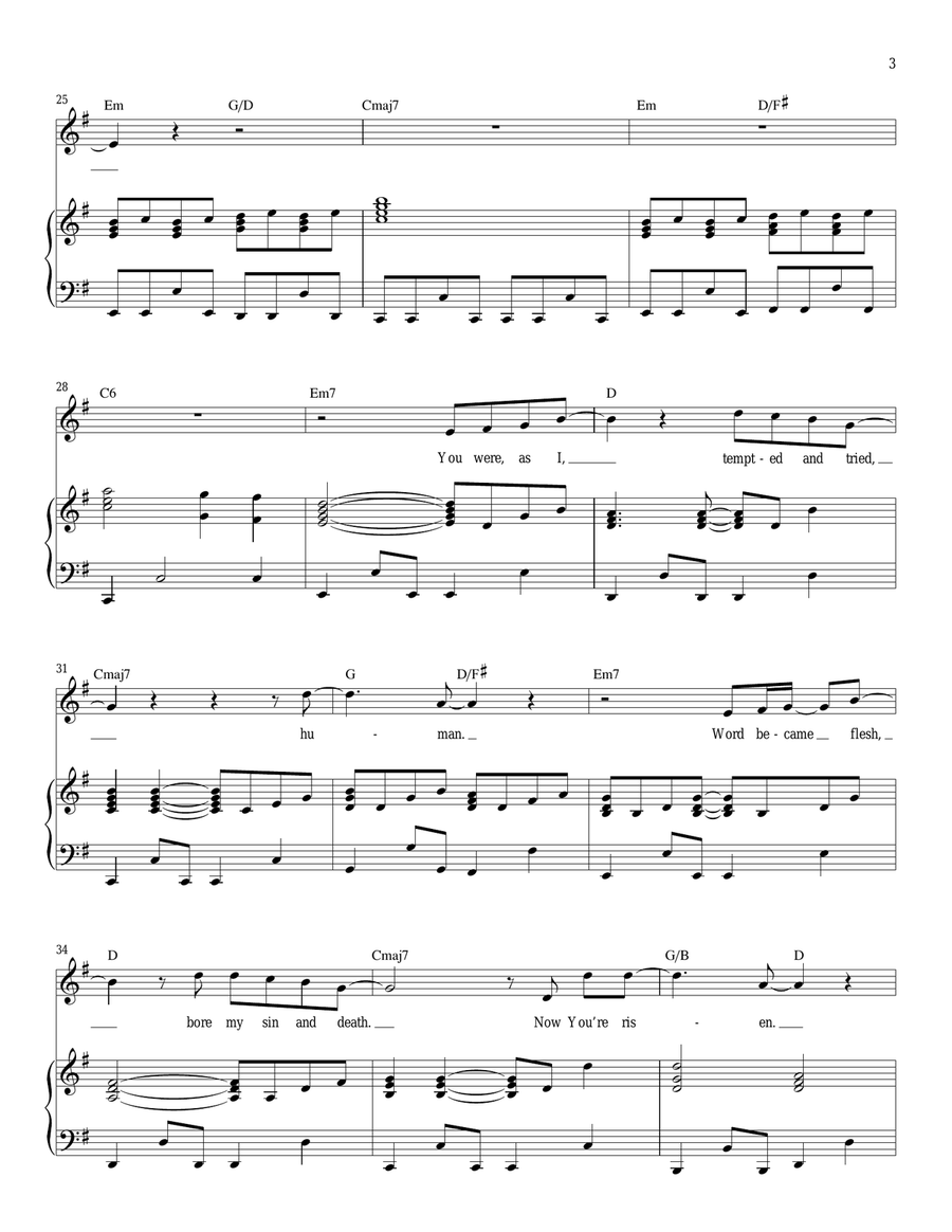 Lead Me To The Cross Lead Me To The Cross Piano, Vocal scores gallery preview page 3