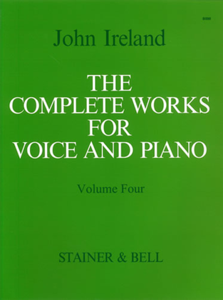 Book cover for The Complete Works for Voice and Piano. Volume 4: Medium Voice