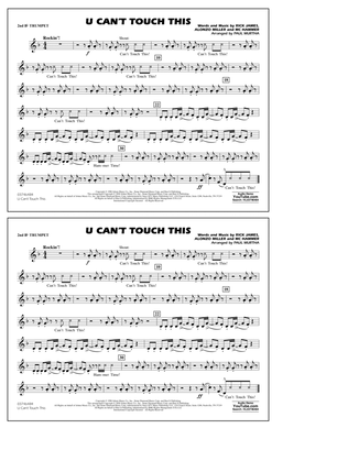 U Can't Touch This (arr. Paul Murtha) - 2nd Bb Trumpet