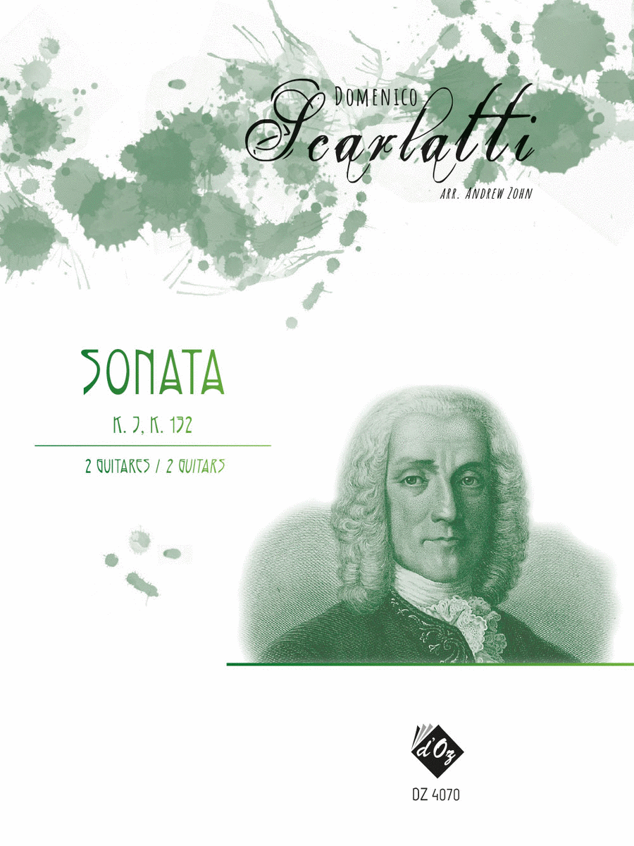 Sonata K. 7, K. 132 Classical Guitar scores gallery preview page 1