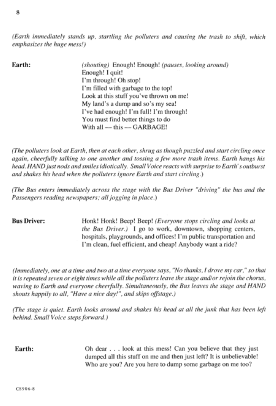 Gonna Have An Earth Day - Singer's Ed Unison Choir scores gallery preview page 10