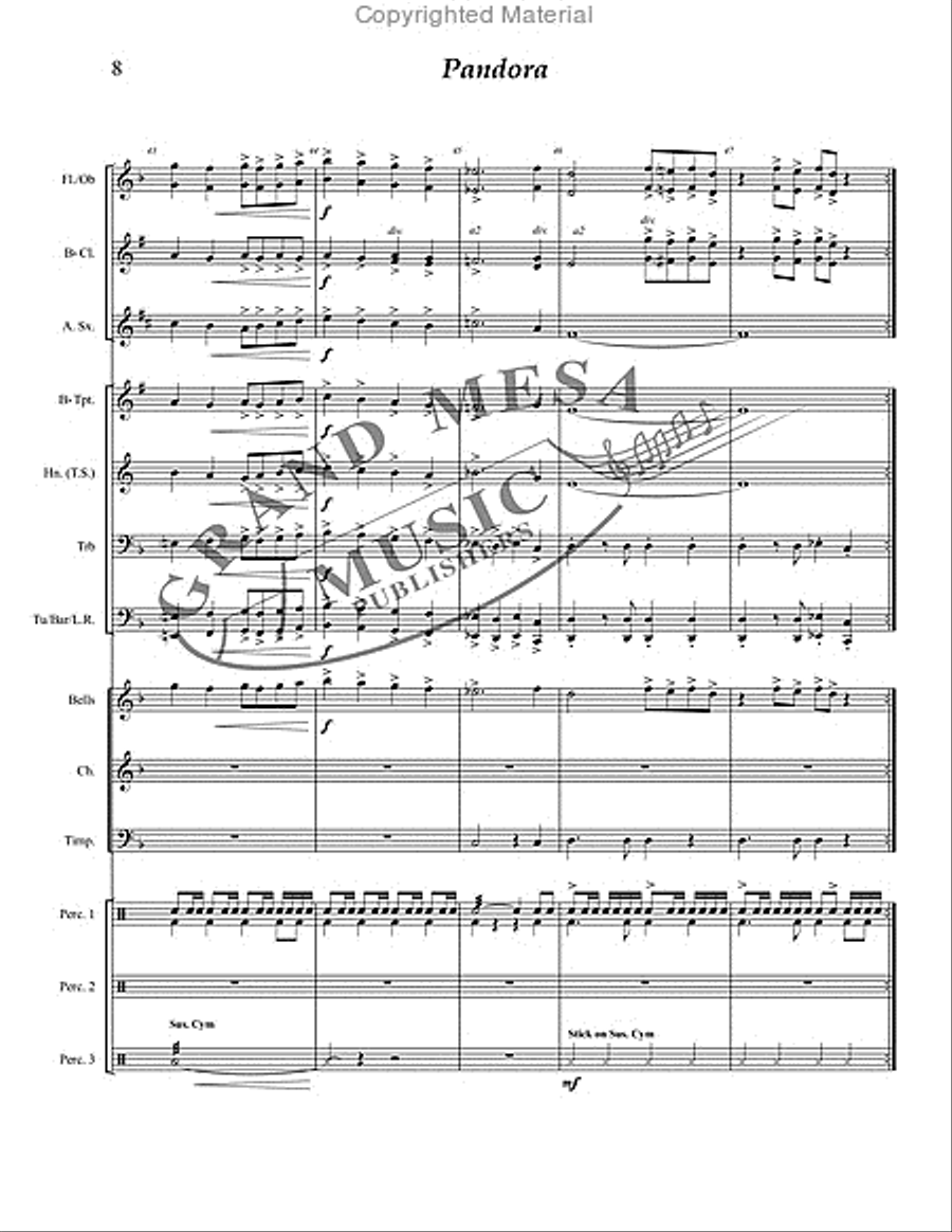 Pandora Concert Band scores gallery preview page 9