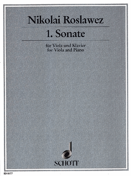Sonata No. 1 (Piano / Viola)