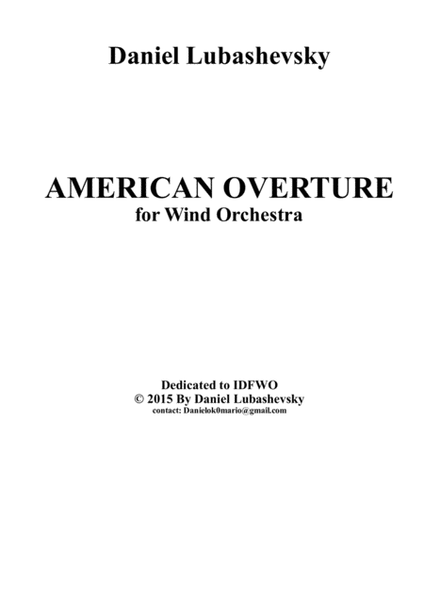 AMERICAN OVERTURE image number null