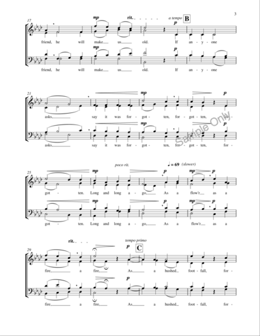 Let It Be Forgotten 4-Part scores gallery preview page 3