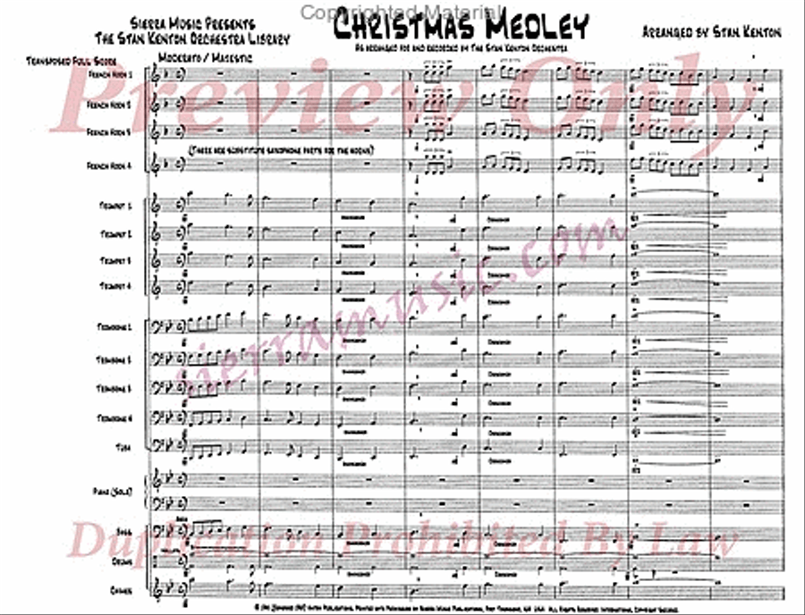 Christmas Medley Christmas Medley Jazz Ensemble scores gallery preview page 2