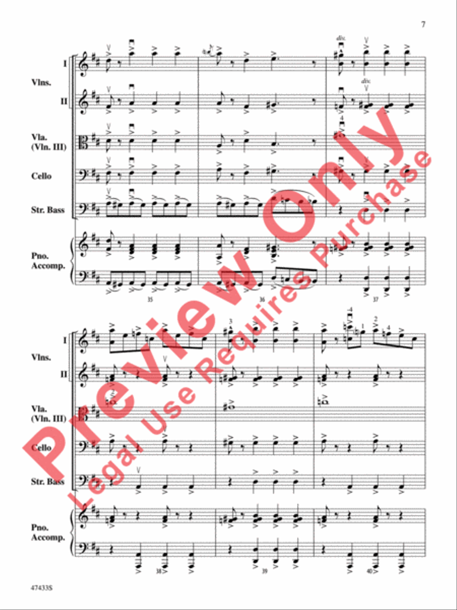 Themes from Pictures at an Exhibition String Orchestra scores gallery preview page 8