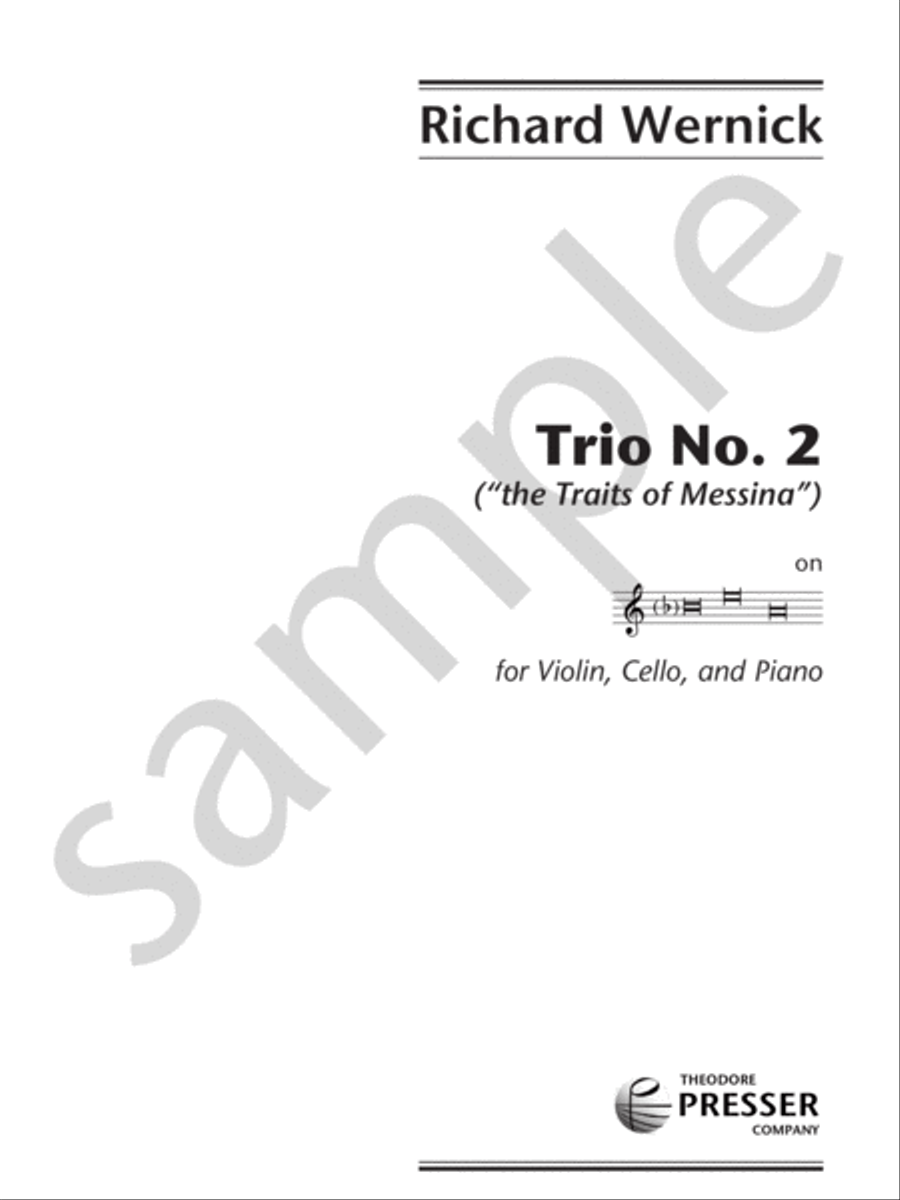 Trio No. 2 Piano Trio scores gallery preview page 2