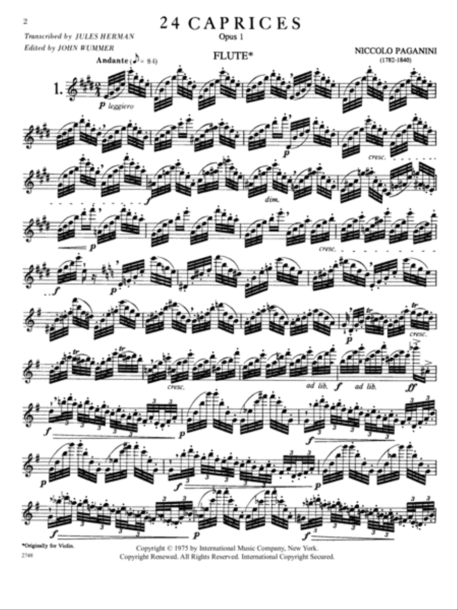 24 Caprices, Op. 1